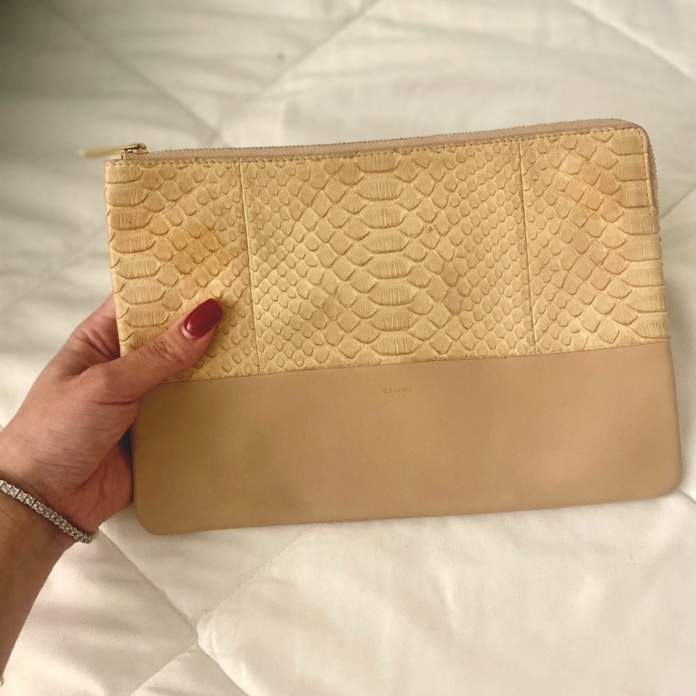 Celine authentic python leather clutch. RARE - Picture 16 of 16